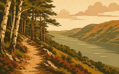 Abriachan Forest, A forest the village bought: an illustration of a place on this route.