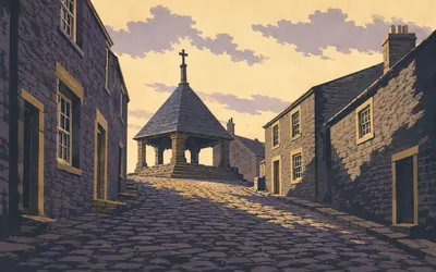 Alston, A cobbled hill, and an argument with Buxton: an illustration of a place on this route.