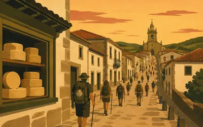 Arzúa, The last town, and it smells of cheese: an illustration of a place on this route.