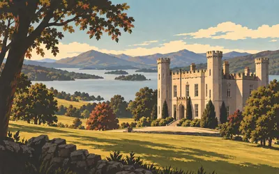 Balloch Castle, The loch that made a national park: an illustration of a place on this route.