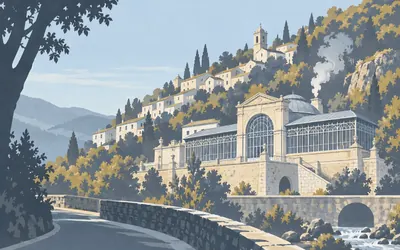 Baños de Montemayor, The last staging post in Extremadura: an illustration of a place on this route.