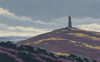 The Ben Bhraggie Monument, Erected by his tenantry and friends: an illustration of a place on this route.