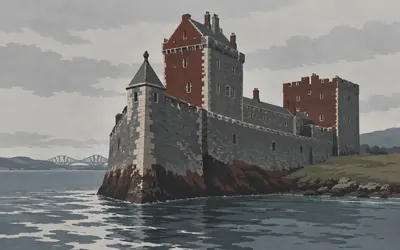 Blackness Castle, The ship that never sailed: an illustration of a place on this route.