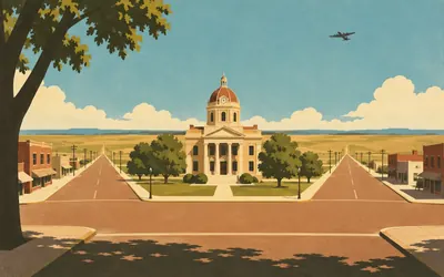 Boise City, Oklahoma, Bombed by its own air force, in 1943: an illustration of a place on this route.