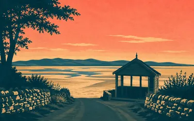 Bowness-on-Solway, The far end: an illustration of a place on this route.