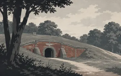 Box Hill Fort, One of fifteen forts for an invasion nobody made: an illustration of a place on this route.