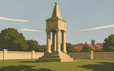 Brantingham War Memorial, Hull's town hall, rebuilt for fourteen names: an illustration of a place on this route.