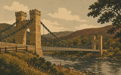 The Bridge of Oich, Chains that get thinner as they go: an illustration of a place on this route.