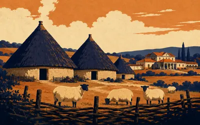 Butser Ancient Farm, Archaeology you are allowed to burn down: an illustration of a place on this route.
