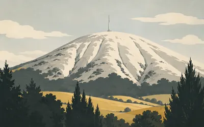 Butser Hill, The high point of the chalk, and the yew in its combes: an illustration of a place on this route.
