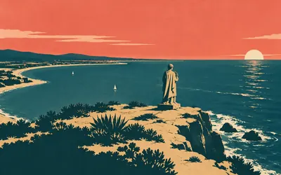 Cabrillo National Monument, A thousand and fifty kilometres, and the end of the land: an illustration of a place on this route.
