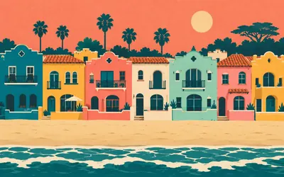 Venetian Court, A second Venice, on one acre: an illustration of a place on this route.