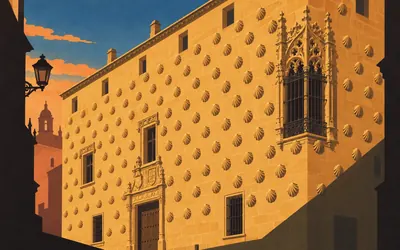 Casa de las Conchas, Shells, lilies and a hypothesis: an illustration of a place on this route.