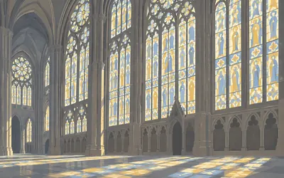 Catedral de León, More window than wall, and it nearly cost them it: an illustration of a place on this route.