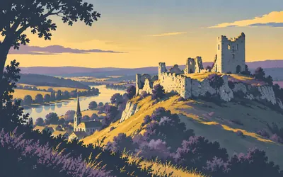 Château d'Arques, The castle that gave the village its battle: an illustration of a place on this route.