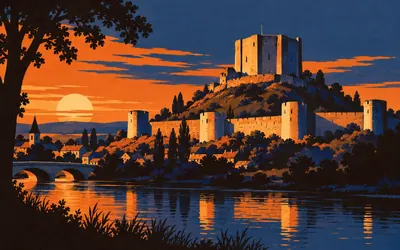Château de Gisors, The bolt on Normandy's eastern door: an illustration of a place on this route.