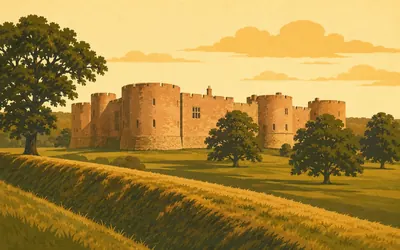Chirk Castle, Four hundred and ninety metres of dyke in the park: an illustration of a place on this route.