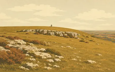 Cleeve Common, The roof of the Cotswolds, and a golf course: an illustration of a place on this route.