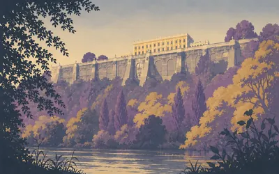 Cliveden, An Italian terrace over a hanging wood: an illustration of a place on this route.