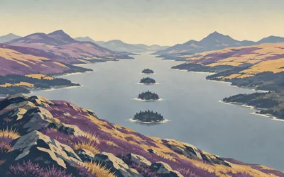 Conic Hill, The line where Scotland changes: an illustration of a place on this route.