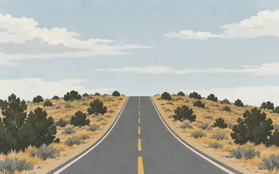 The Continental Divide, Water behind you goes east, water ahead goes west: an illustration of a place on this route.