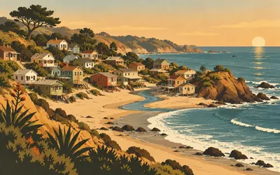 Crystal Cove, Architecture without architects: an illustration of a place on this route.