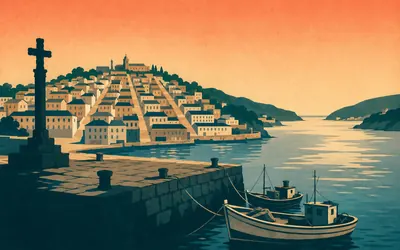 Curuxeiras, Ferrol, Where the pilgrims came ashore: an illustration of a place on this route.