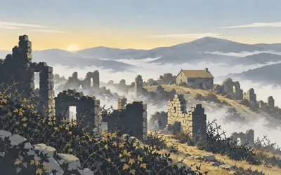 Foncebadón, The cross nobody official will measure: an illustration of a place on this route.