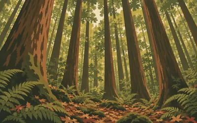 The Fraga de Catasós, Chestnuts thirty metres tall: an illustration of a place on this route.
