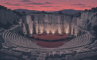 Gavorrano, A quarry that became a theatre: an illustration of a place on this route.