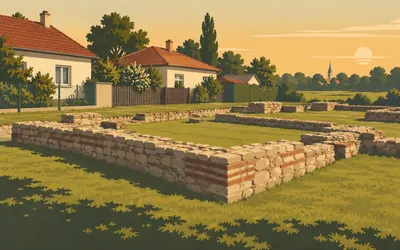 Antická Gerulata, A Roman fort in a Bratislava suburb: an illustration of a place on this route.