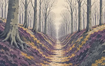 Grim's Ditch, Five kilometres of earthwork, and no agreed reason for it: an illustration of a place on this route.