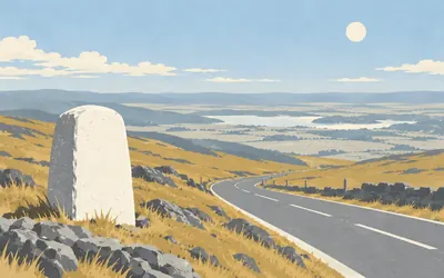 Hartside Pass, ALSTON 5, PENRITH 14: an illustration of a place on this route.