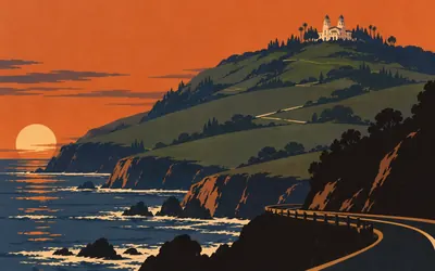 La Cuesta Encantada, Five miles inland and a long way up: an illustration of a place on this route.