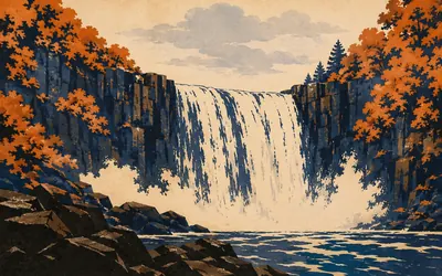 High Force, The Whin Sill, in one drop: an illustration of a place on this route.