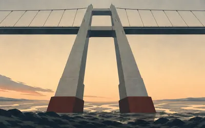 The Humber Bridge, The first mile is spent underneath it: an illustration of a place on this route.