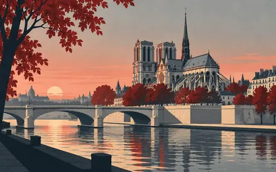Île de la Cité, Where the distances from Paris begin: an illustration of a place on this route.