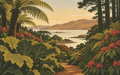 Inverewe, A garden that had to grow its own weather: an illustration of a place on this route.
