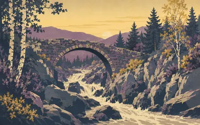 The old bridge at Invermoriston, Older than the road that used it: an illustration of a place on this route.