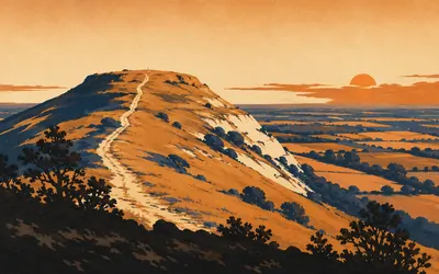 Ivinghoe Beacon, Where the Ridgeway stops and this route keeps going: an illustration of a place on this route.