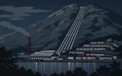 Kinlochleven, A village built to feed a smelter: an illustration of a place on this route.