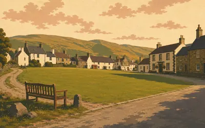 Kirk Yetholm, Two hundred and sixty-eight miles, and a half pint: an illustration of a place on this route.