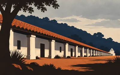 La Purísima Mission, A whipping at Santa Inés, and what followed: an illustration of a place on this route.