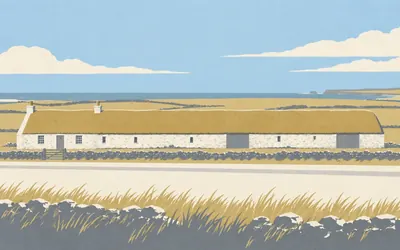Laidhay Croft, One roof, two families: an illustration of a place on this route.