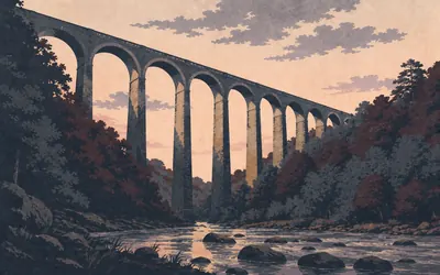 Lambley Viaduct, Thirty-three metres of nothing underneath: an illustration of a place on this route.