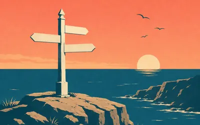 Land's End, Mile zero, Cornwall: an illustration of a place on this route.