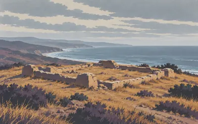 Las Flores, What kind of free town is that: an illustration of a place on this route.