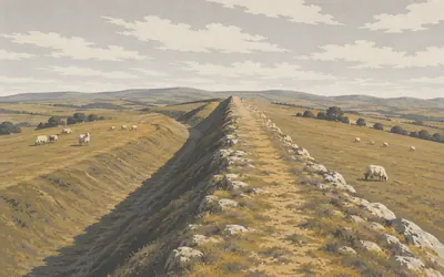 The Dyke on Llanfair Hill, It survives well, and nobody will call it the highest: an illustration of a place on this route.