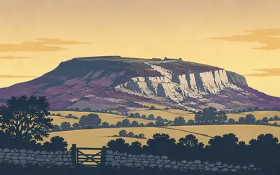 Llanymynech Hill, One hillfort, two national registers: an illustration of a place on this route.