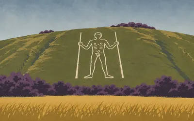 The Long Man of Wilmington, Nobody knows when he was cut, and his owner says so: an illustration of a place on this route.